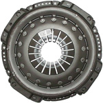 Single plate clutch with sheet metal housing