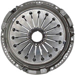 Single plate clutch with sheet metal housing