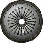 Single plate clutch with fixed ancillary down thrust