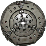Dual plate clutch with dependent release lever system