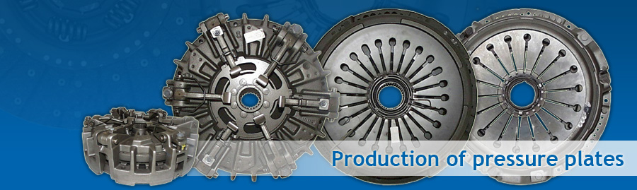 Production of pressure plates for clutches